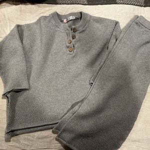 Free people Hailee sweater pants set size xs gray